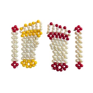 Handmade Pearl Beads Lakshmi Footprints (Moti Pasun Banavlele Lakshmi Paule)