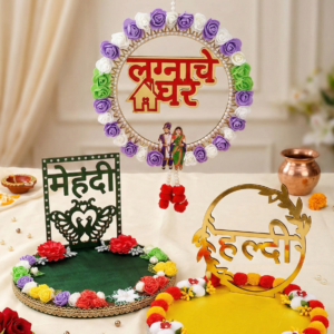 The Complete Maharashtrian Wedding Ritual Combo (Mehndi, Haldi, & Lagnache Ghar)
