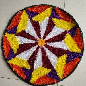 Woolen Mat Rangoli.